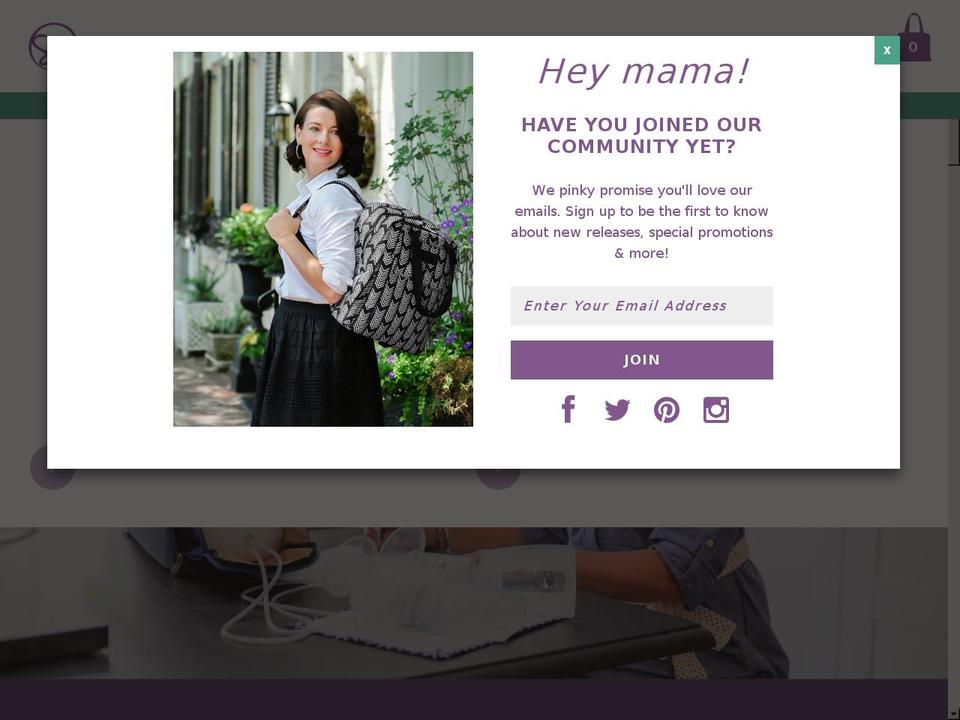 Sarah Wells Bags (2016) Shopify theme site example sarahwellsbag.com