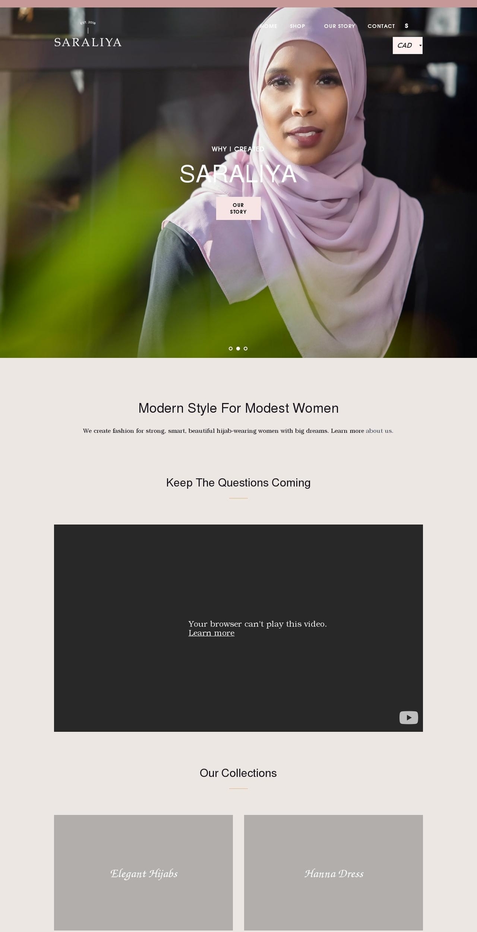 SARALIYA - Light Logo Shopify theme site example saraliyadesigns.com