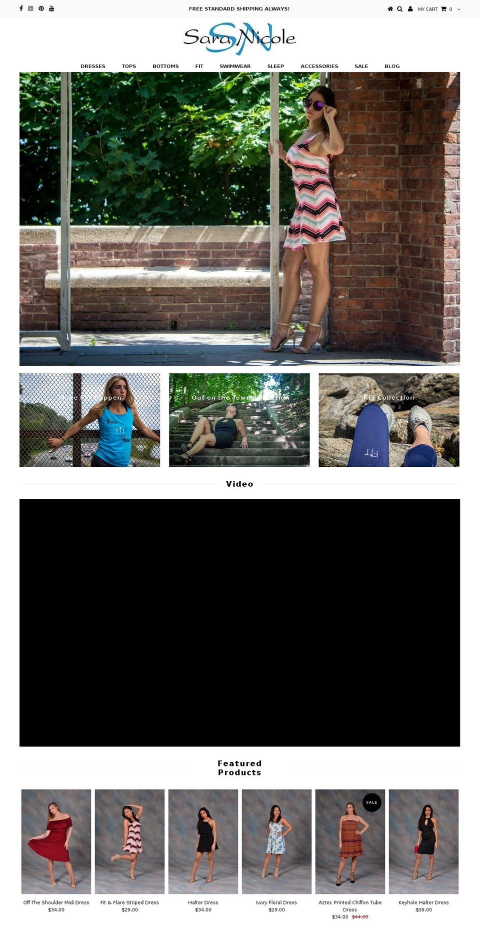 saranicole.com — Shopify storefront screenshot