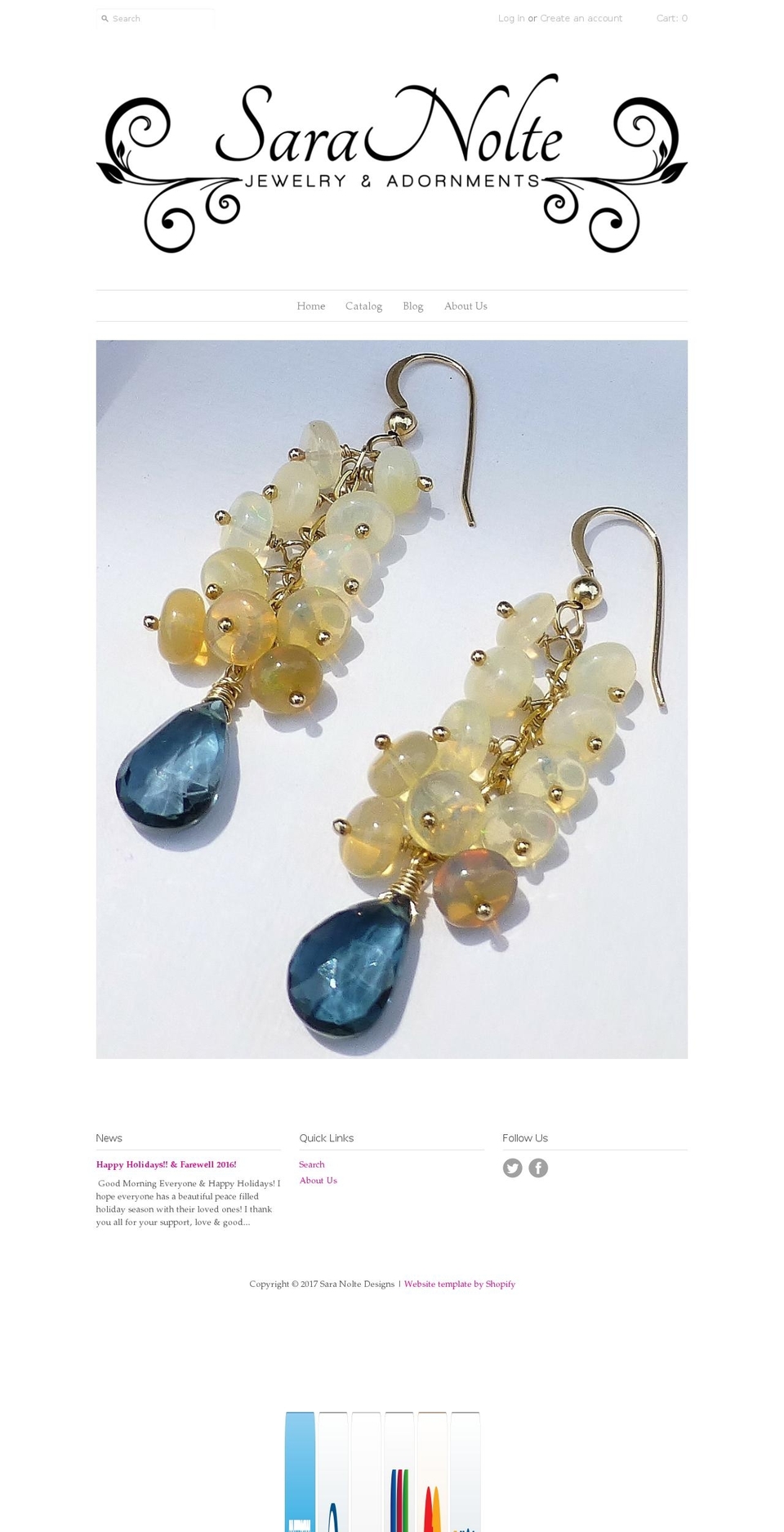 saranoltedesigns.com shopify website screenshot