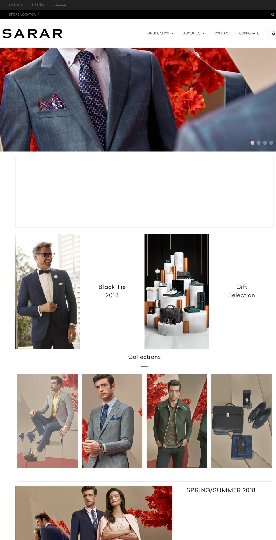 sararonline.com — Shopify storefront screenshot