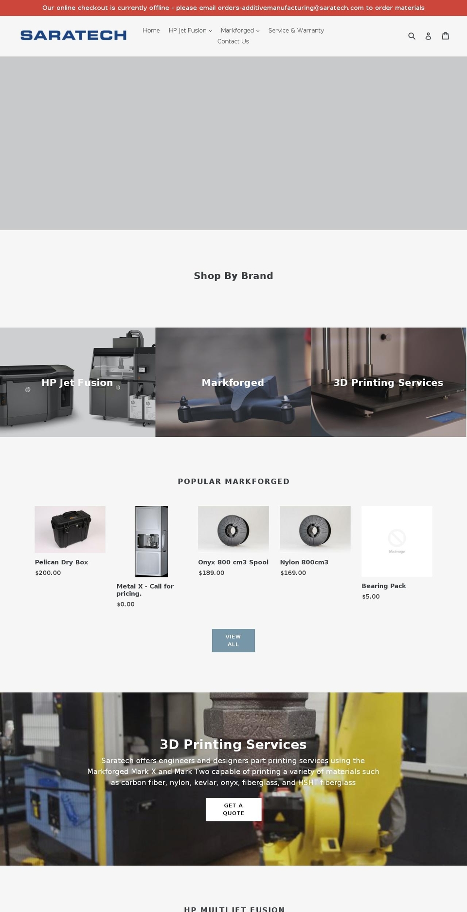 saratechstore.com — Shopify storefront screenshot