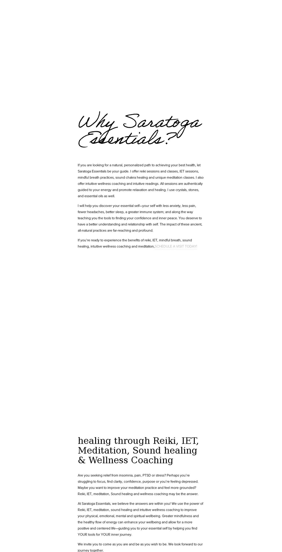 saratogaessentialsllc.com — Shopify storefront screenshot