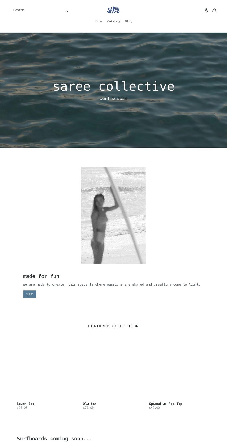 sareecollective.com shopify website screenshot