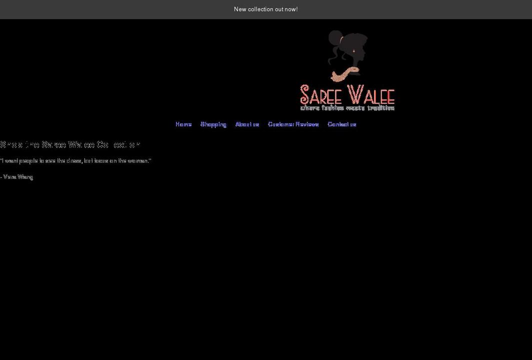 sareewalee.com shopify website screenshot