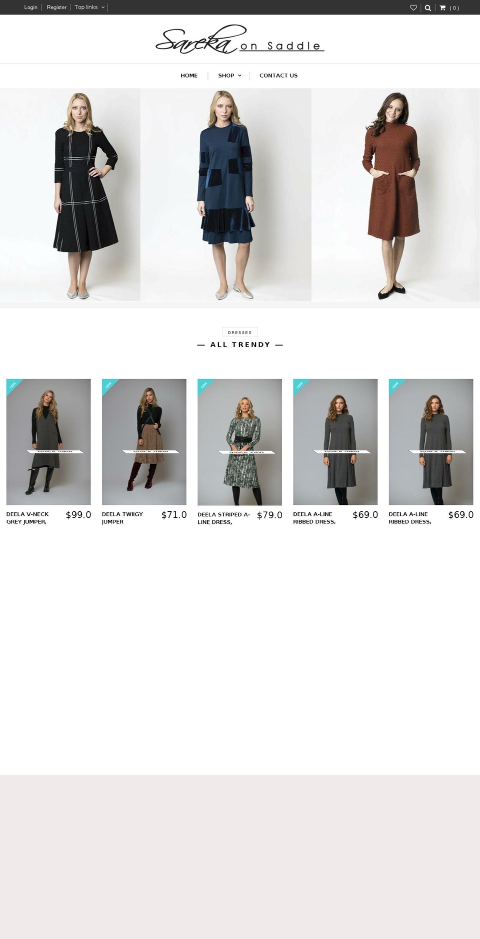 sarekaonline.com — Shopify storefront screenshot
