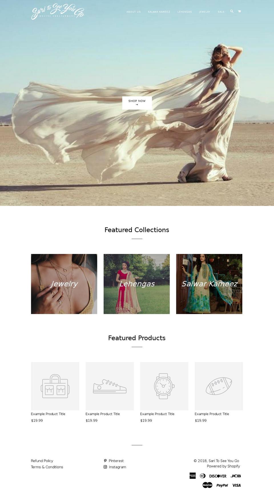 saritoseeyougo.com shopify website screenshot