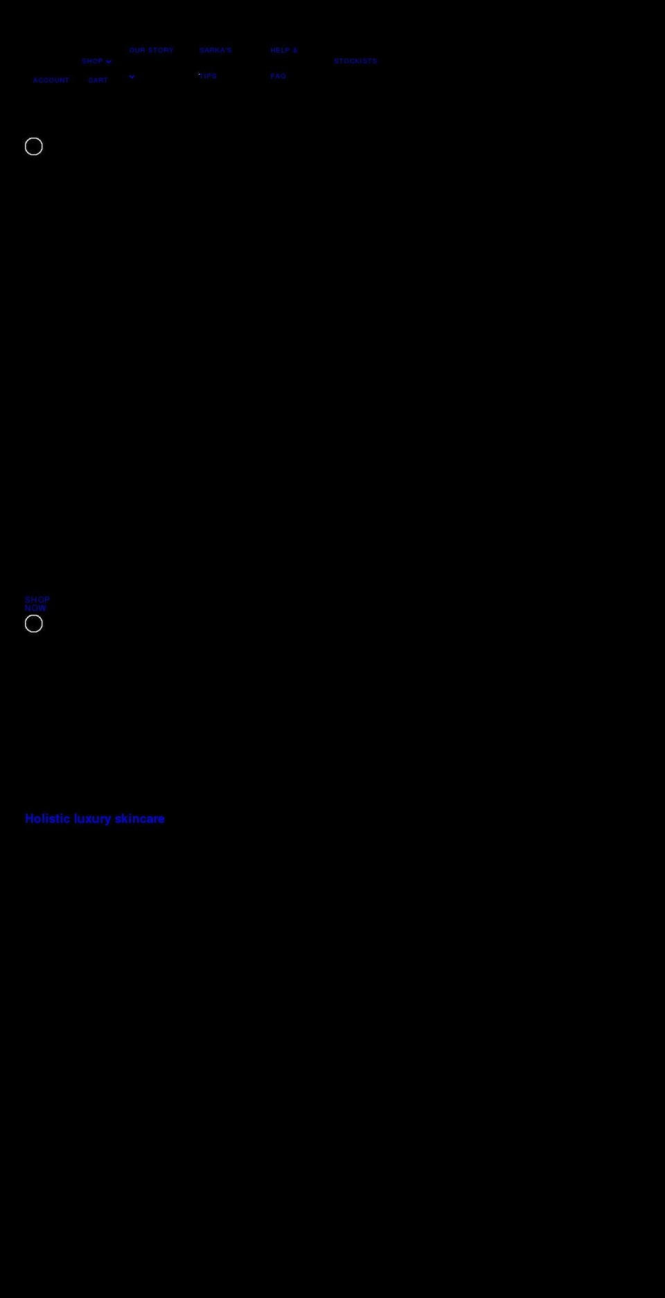 sarkabotanicals.com shopify website screenshot