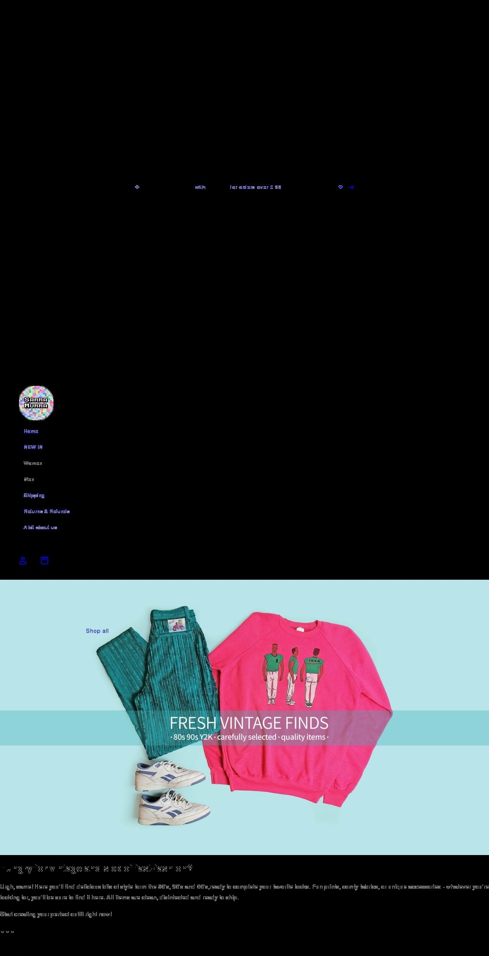 sarramurra.com shopify website screenshot
