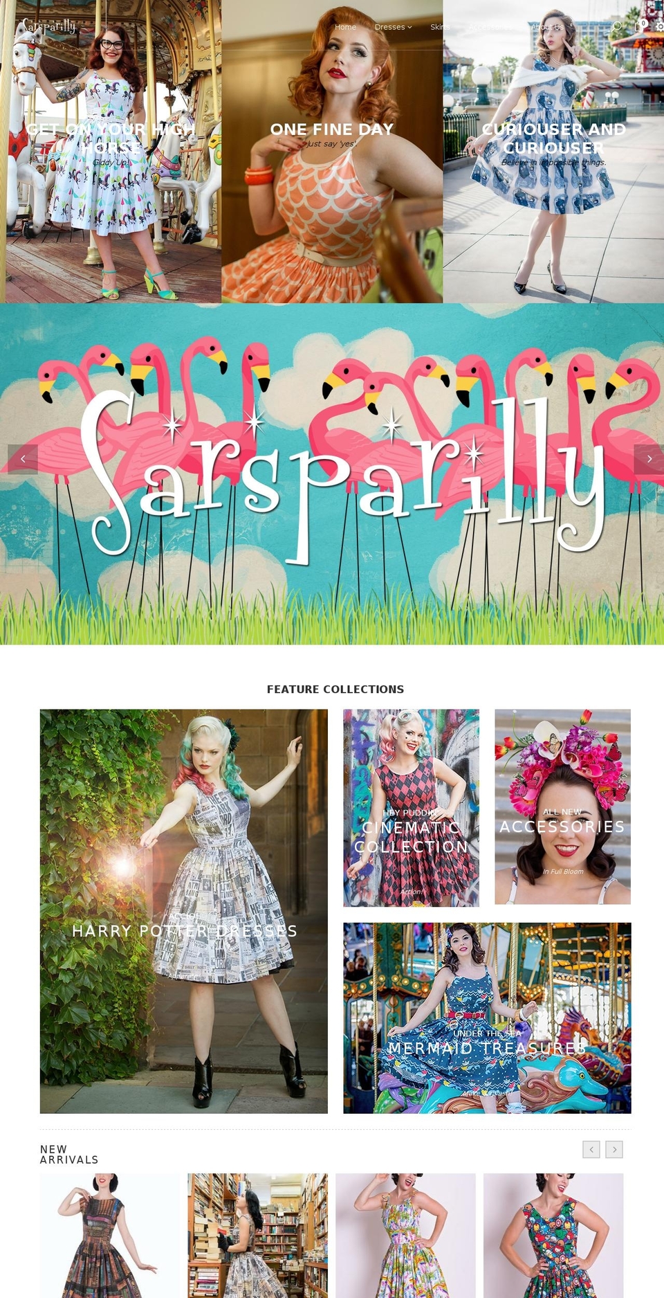 sarsparilly.com shopify website screenshot