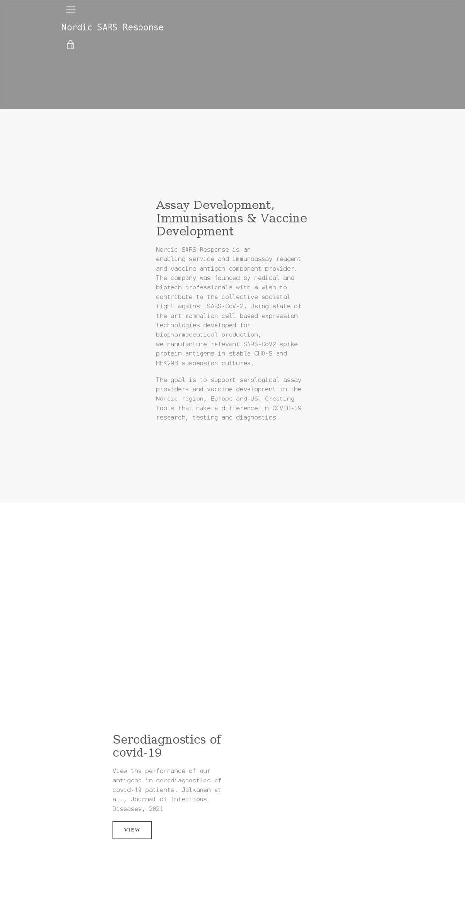 sarsresponse.com shopify website screenshot