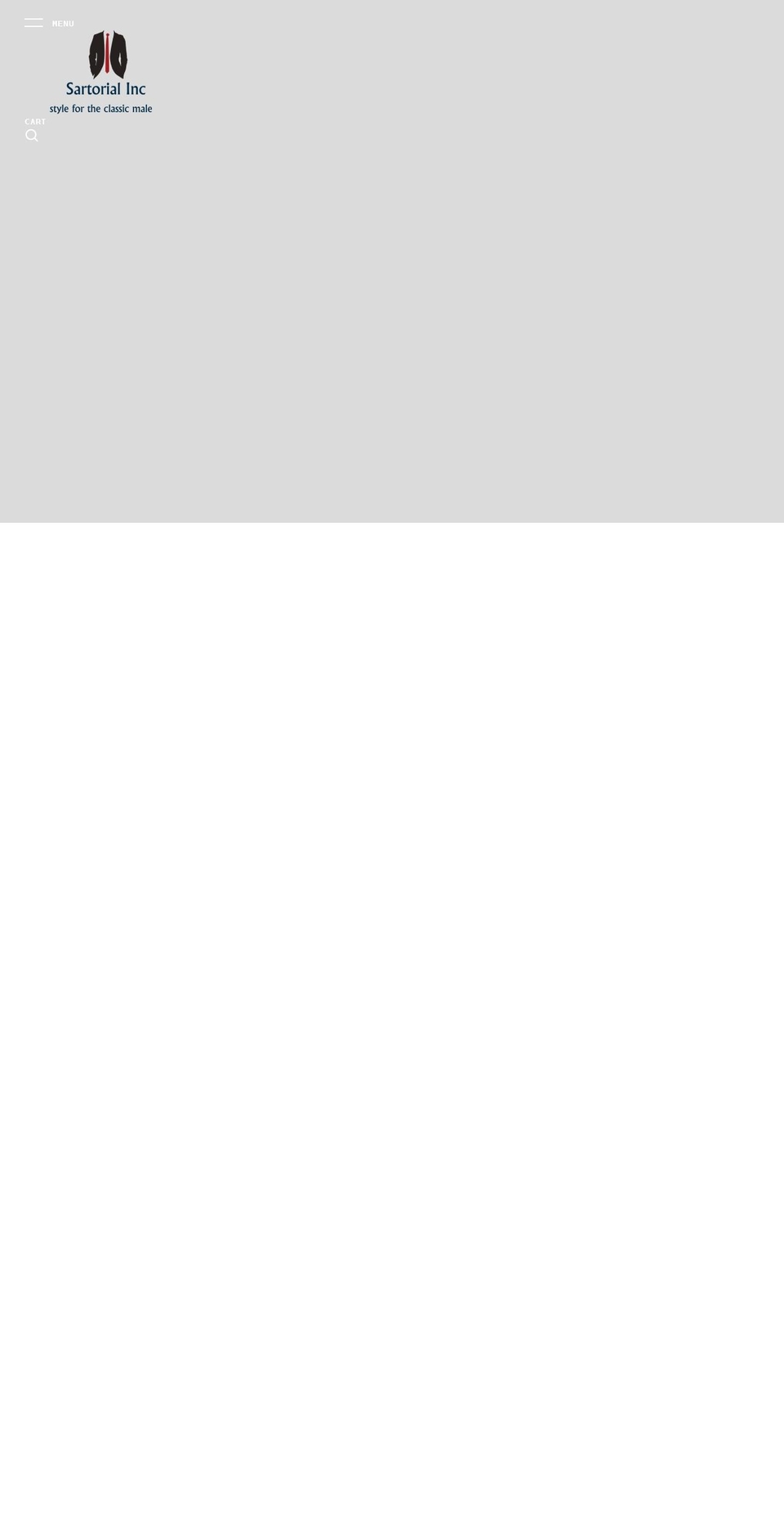 sartorialinc.com shopify website screenshot