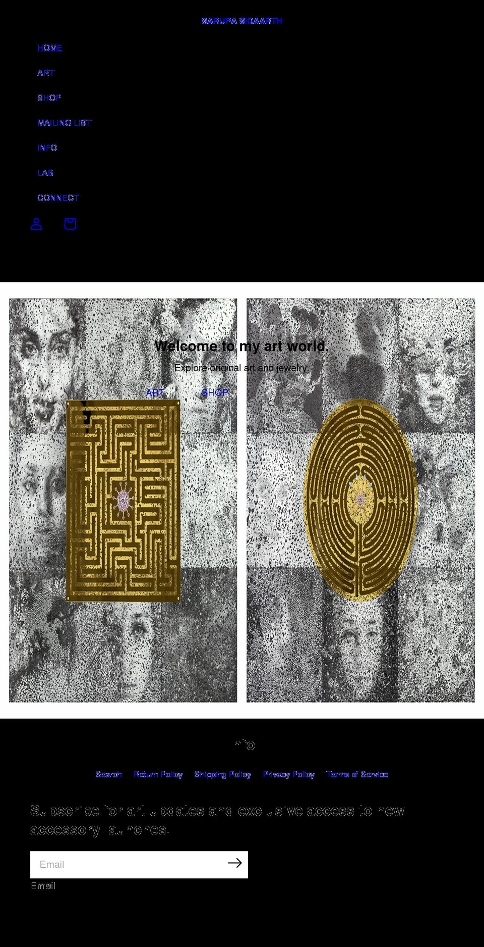 sarupasidaarth.com shopify website screenshot