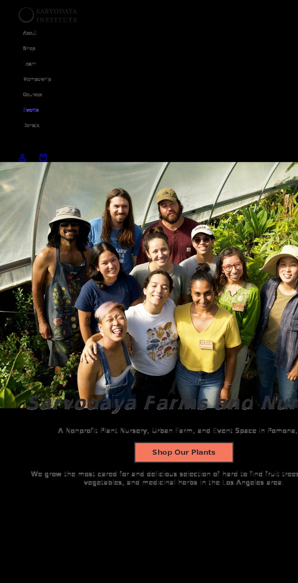 sarvodayainstitute.org shopify website screenshot