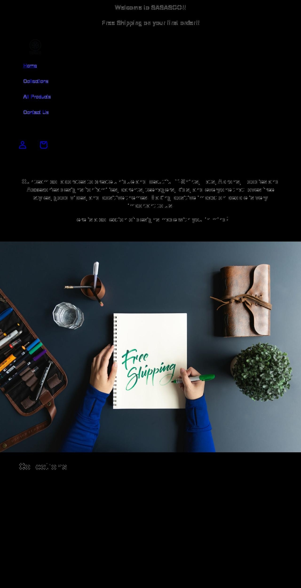 sasasco.com shopify website screenshot