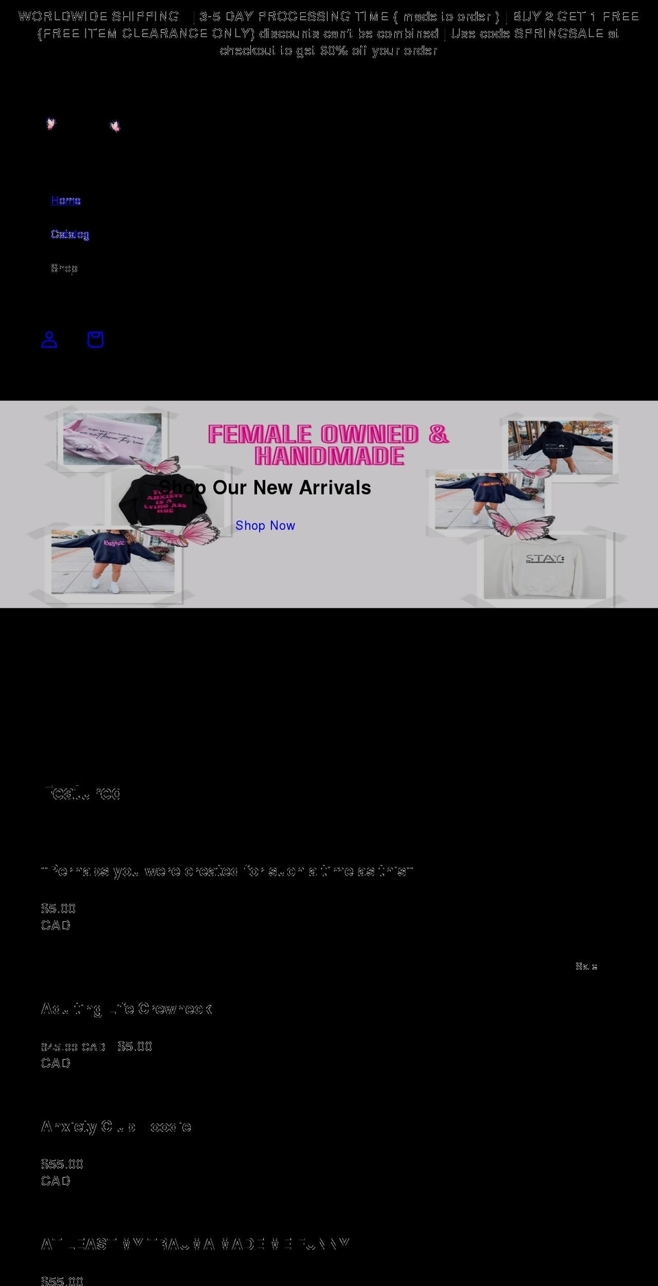 sasbatrends.com shopify website screenshot