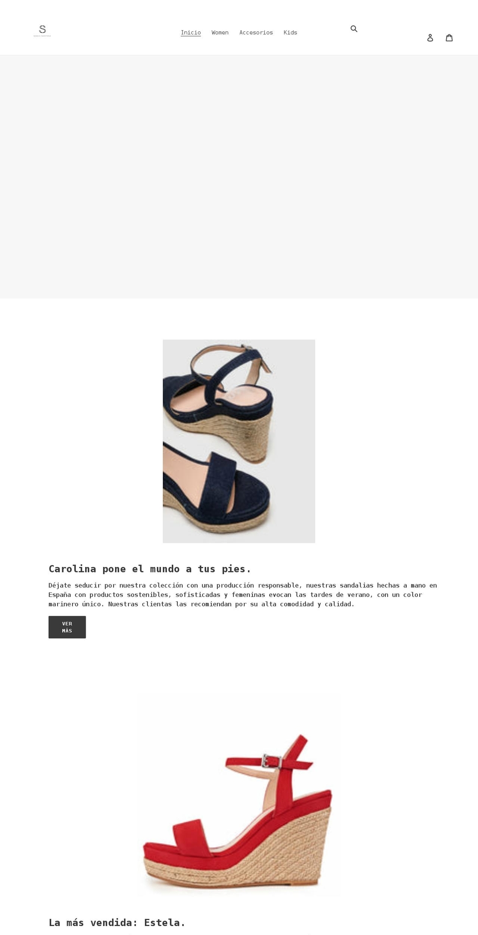 sashasantana.es shopify website screenshot