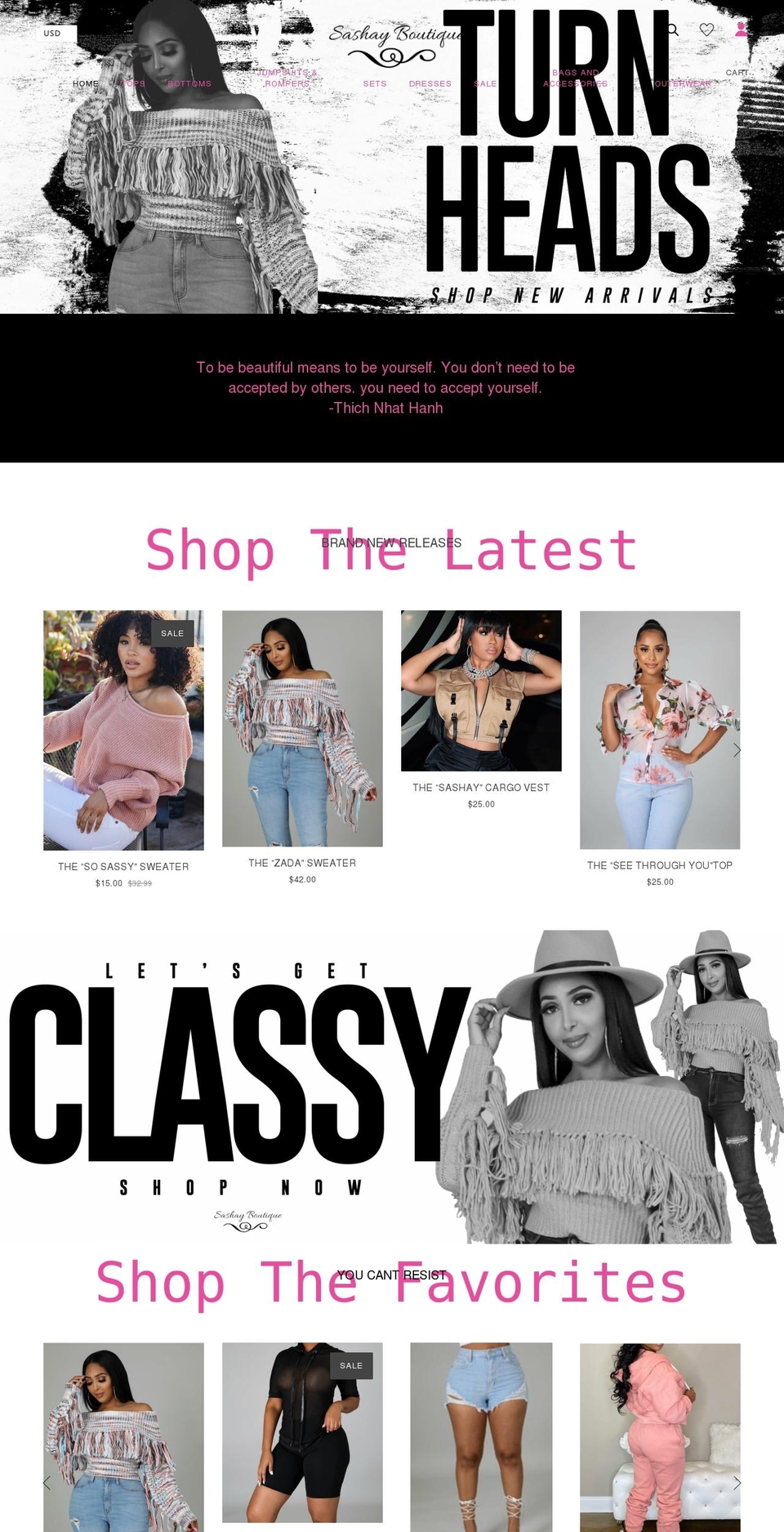 sashaybtq.com shopify website screenshot