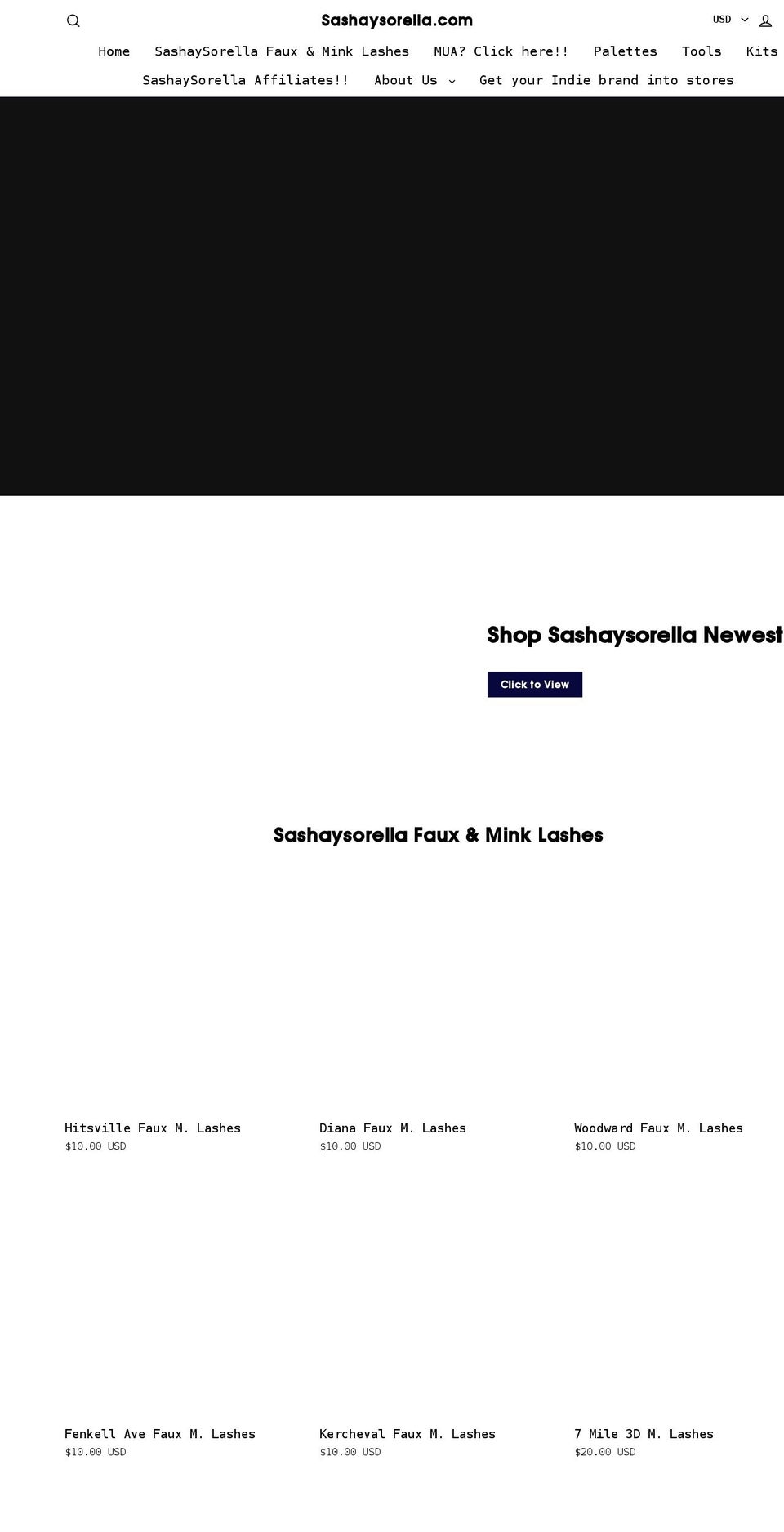 sashaysorella.com shopify website screenshot