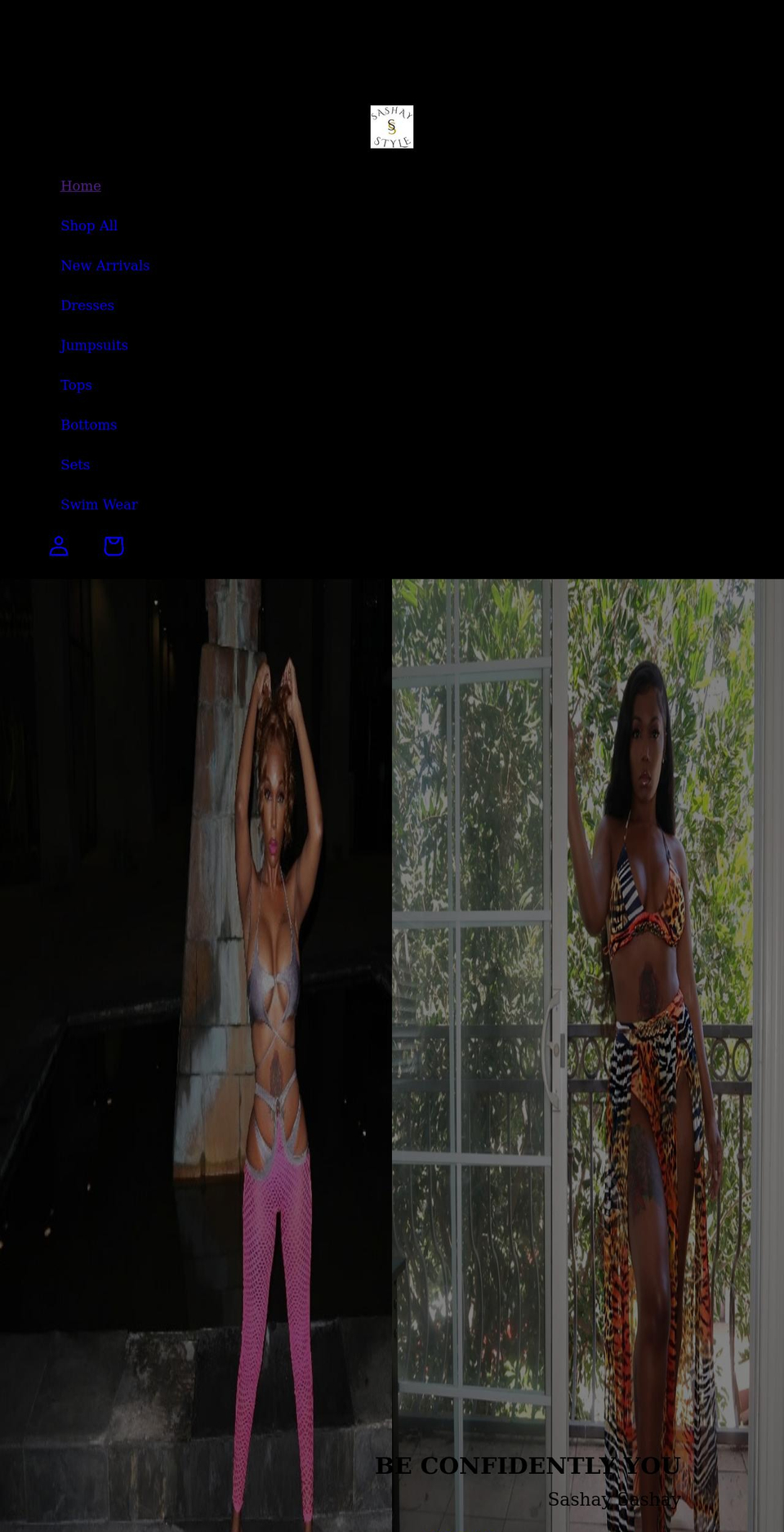 sashaystyle.com shopify website screenshot