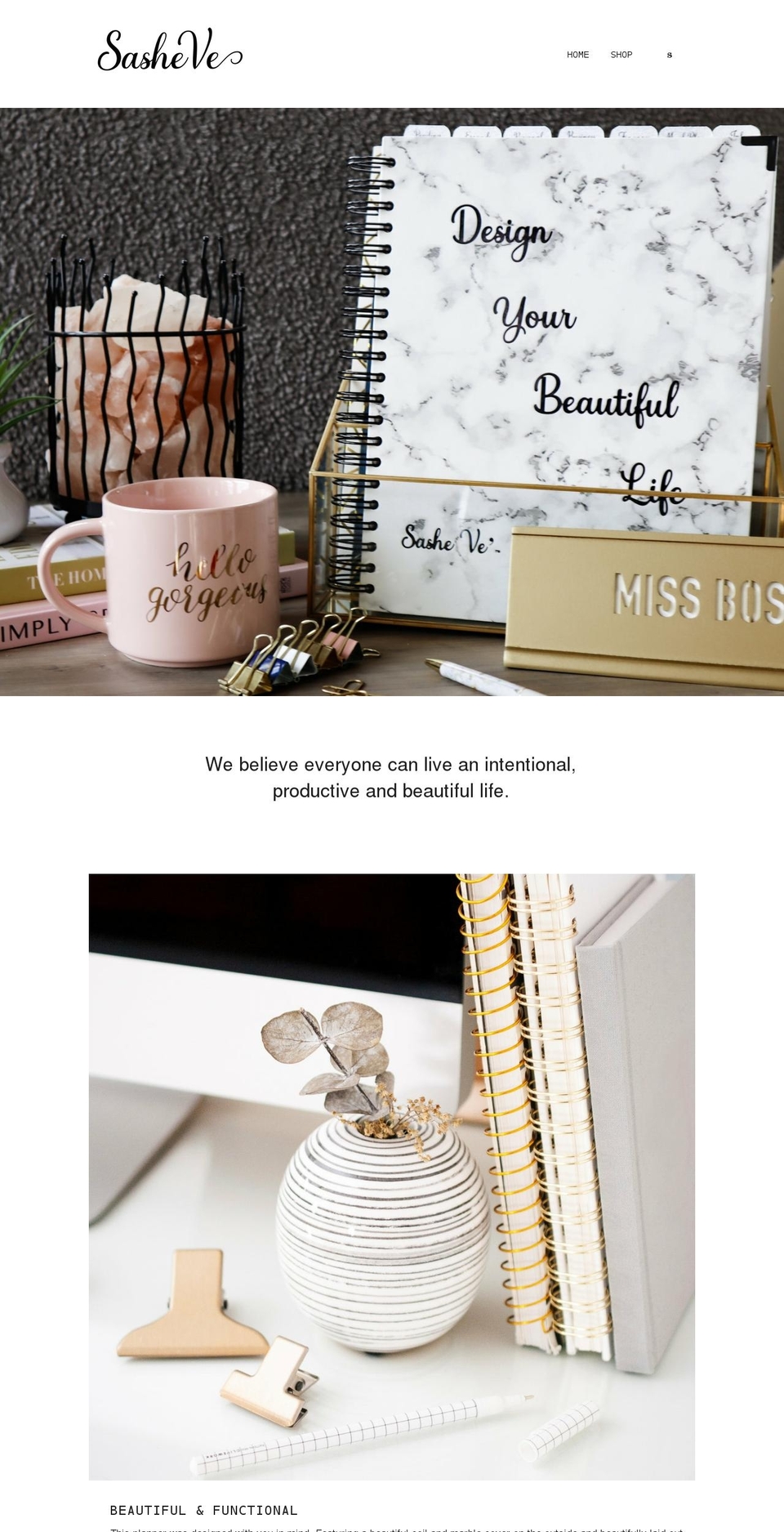 sasheve.com shopify website screenshot