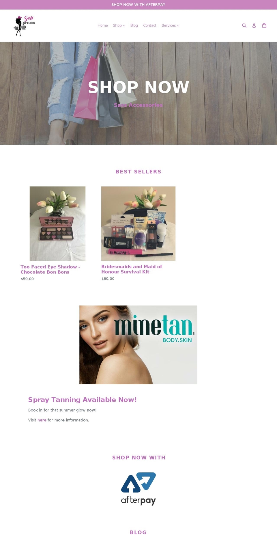 sassstyling.com shopify website screenshot