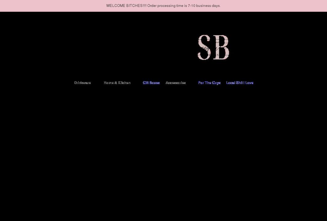 sassybitchdesigns.com shopify website screenshot