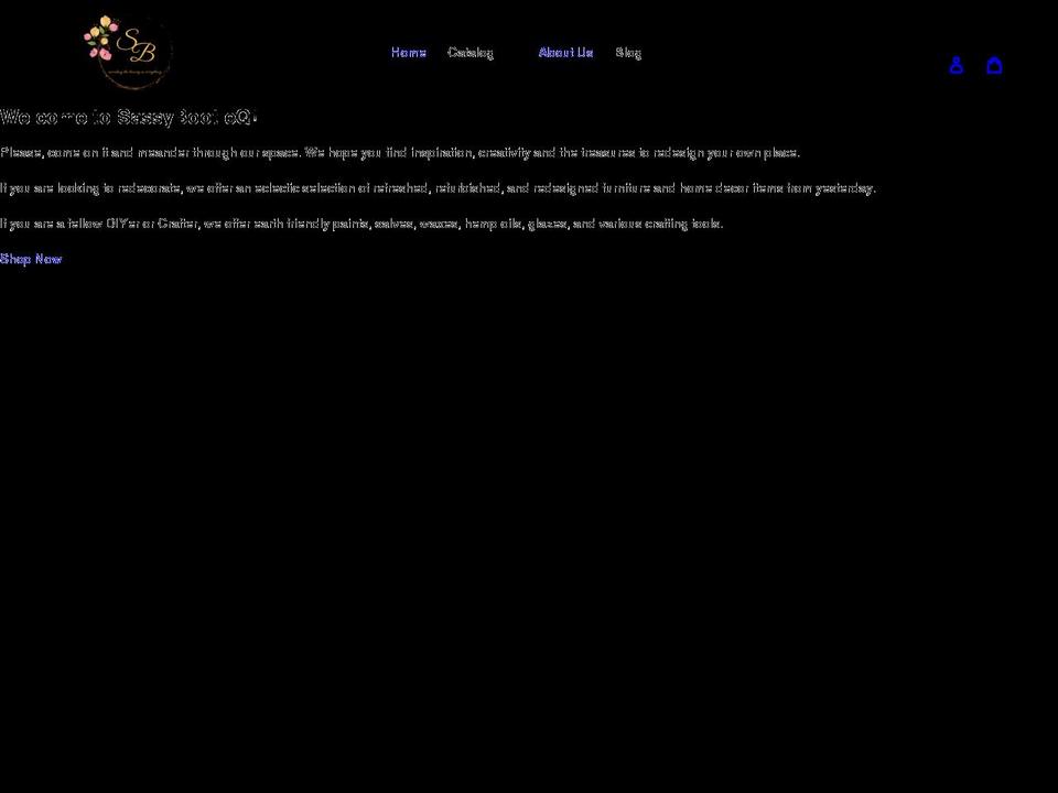 sassybootieq.com shopify website screenshot