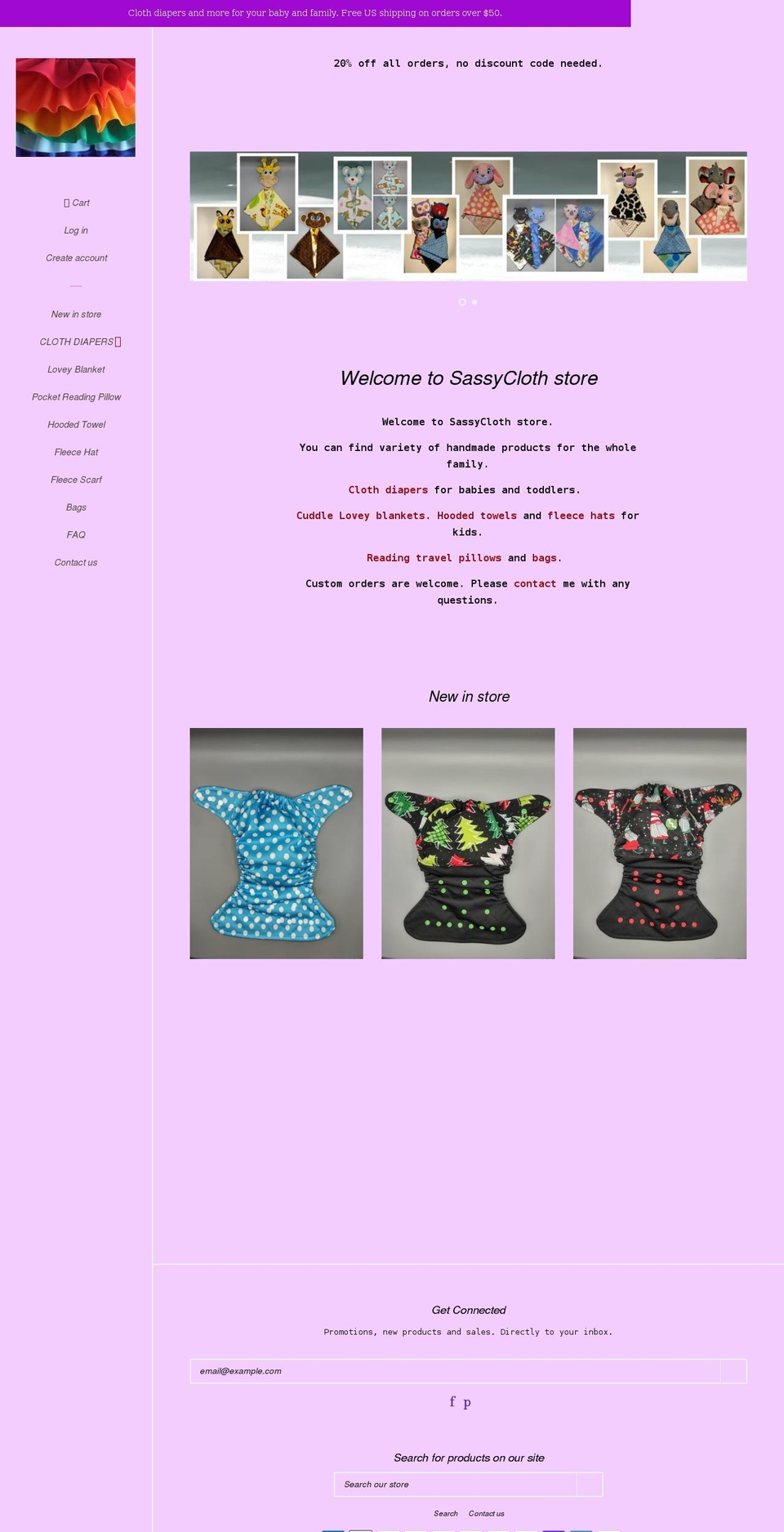 Pop with Installments message Shopify theme site example sassycloth.net