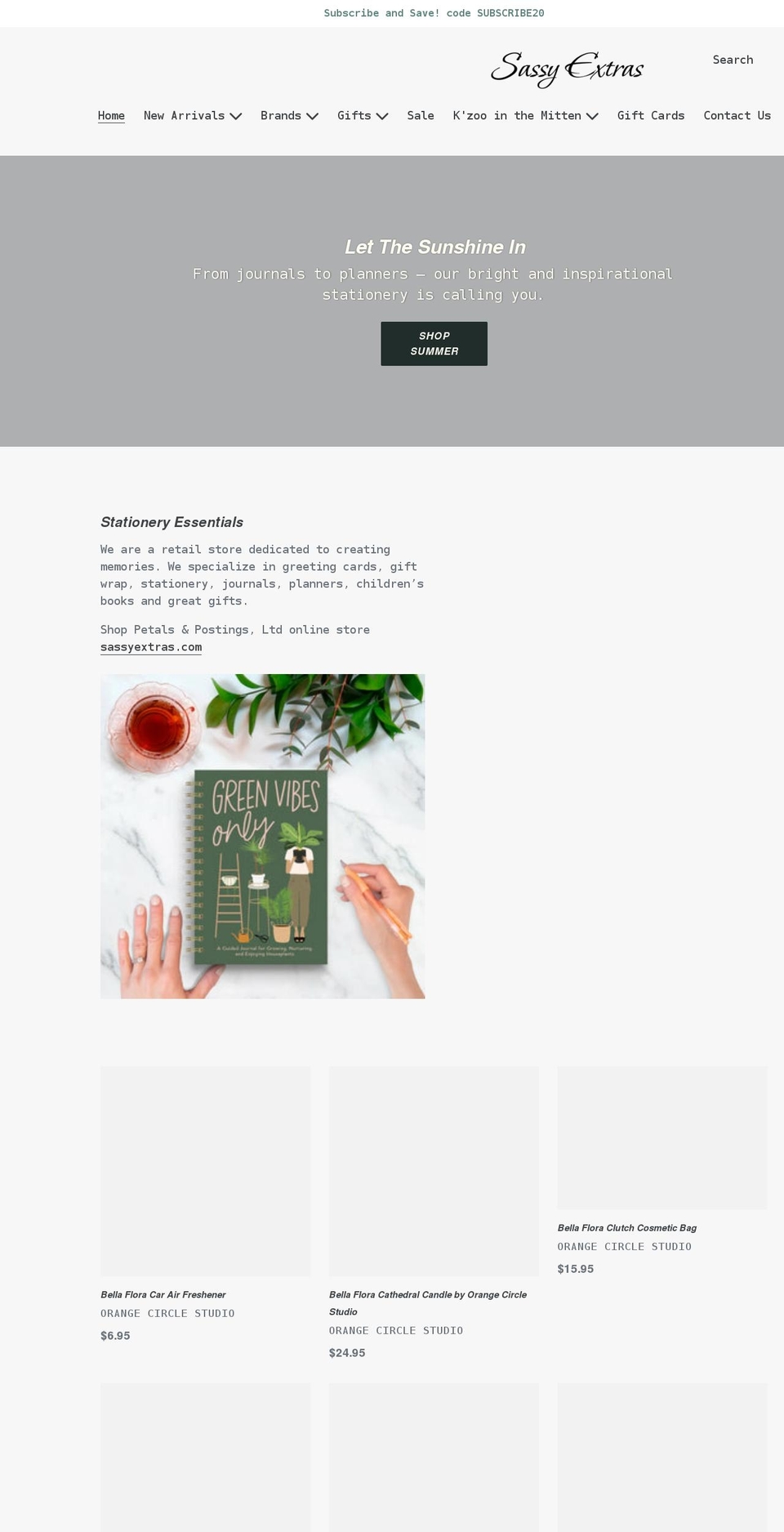 sassyextras.com shopify website screenshot