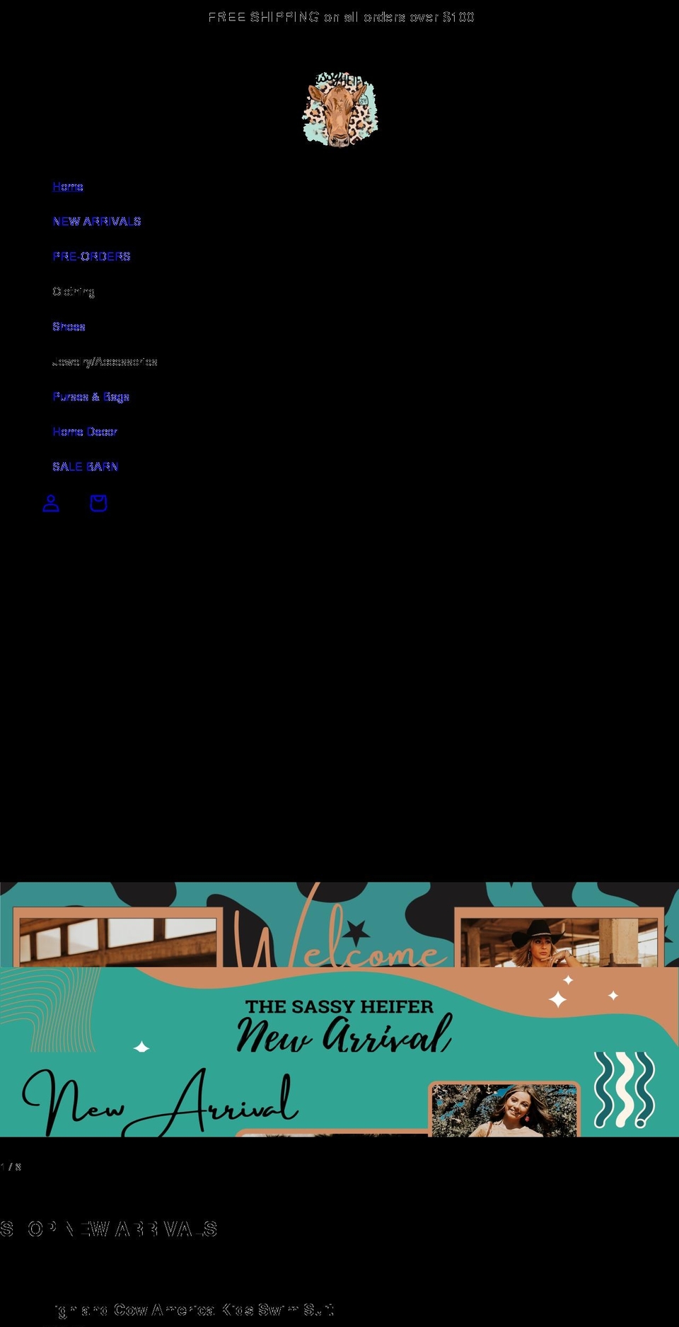 sassyheifer.com shopify website screenshot