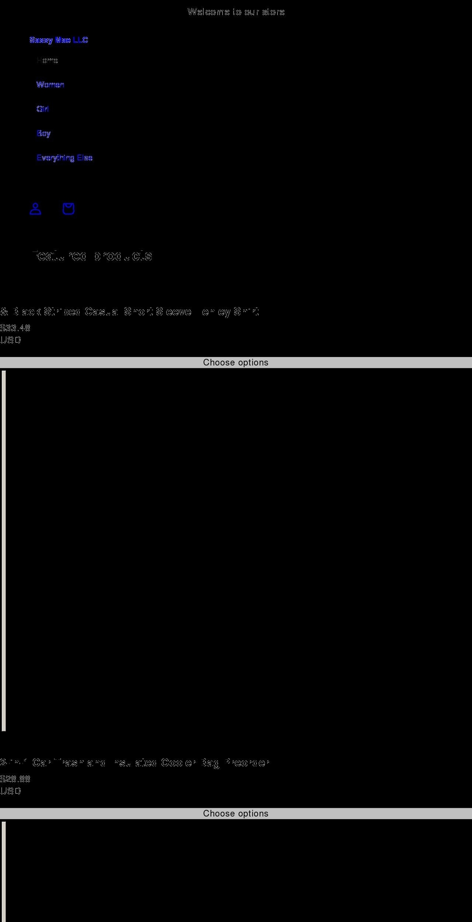 sassymaeclothing.com shopify website screenshot