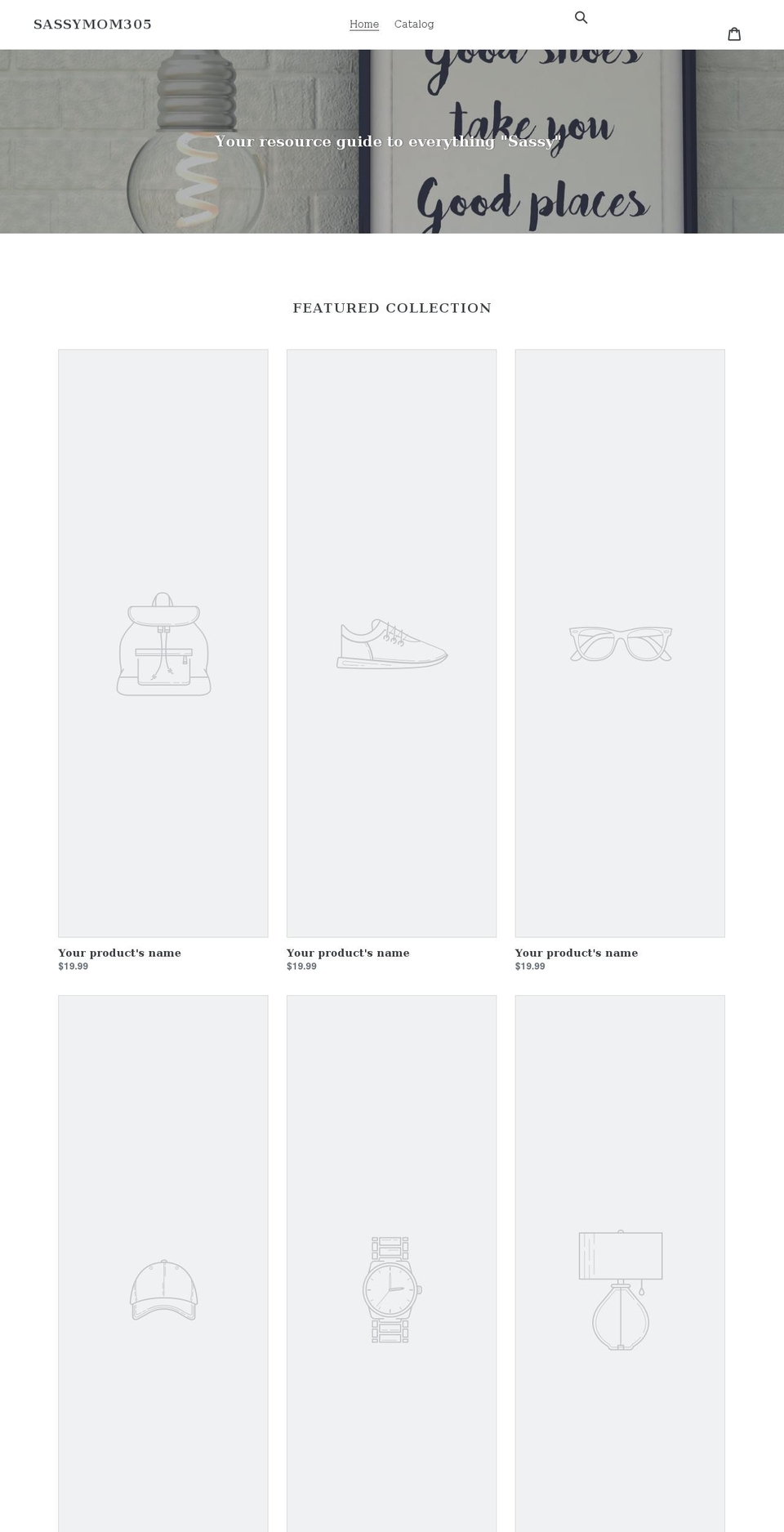 sassymom305.com shopify website screenshot
