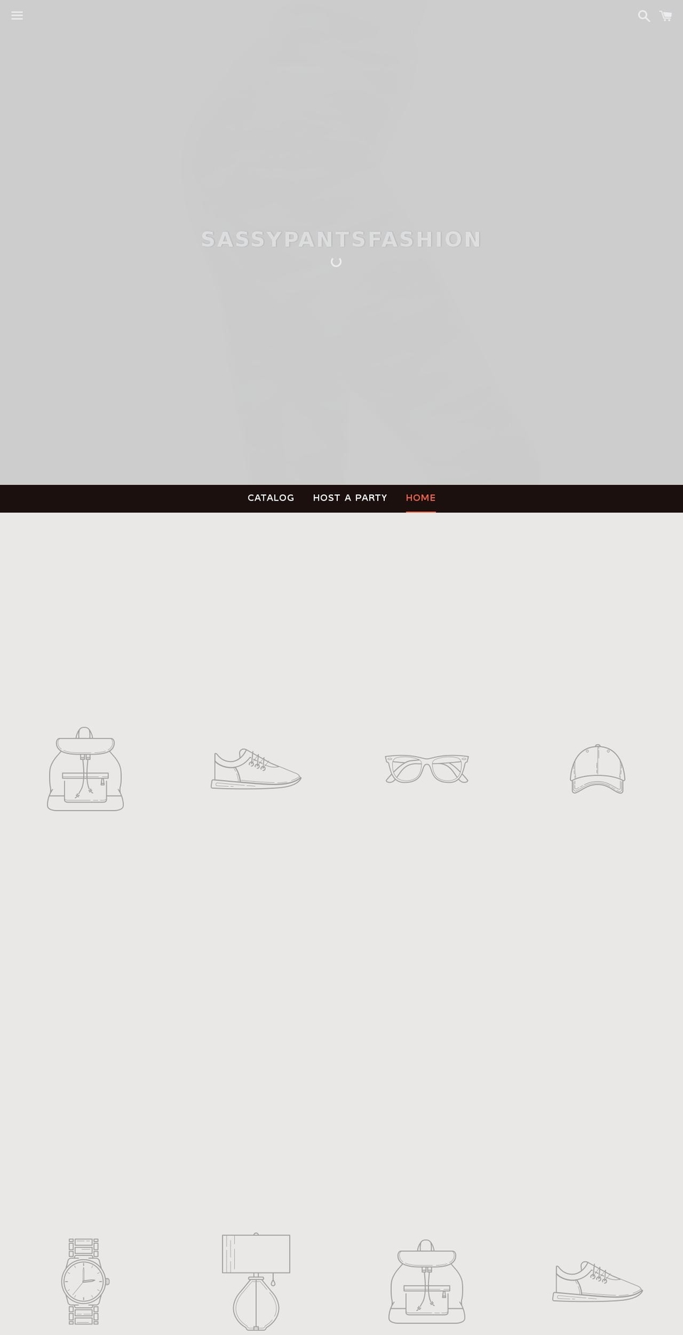 sassypantsfashion.com — Shopify storefront screenshot
