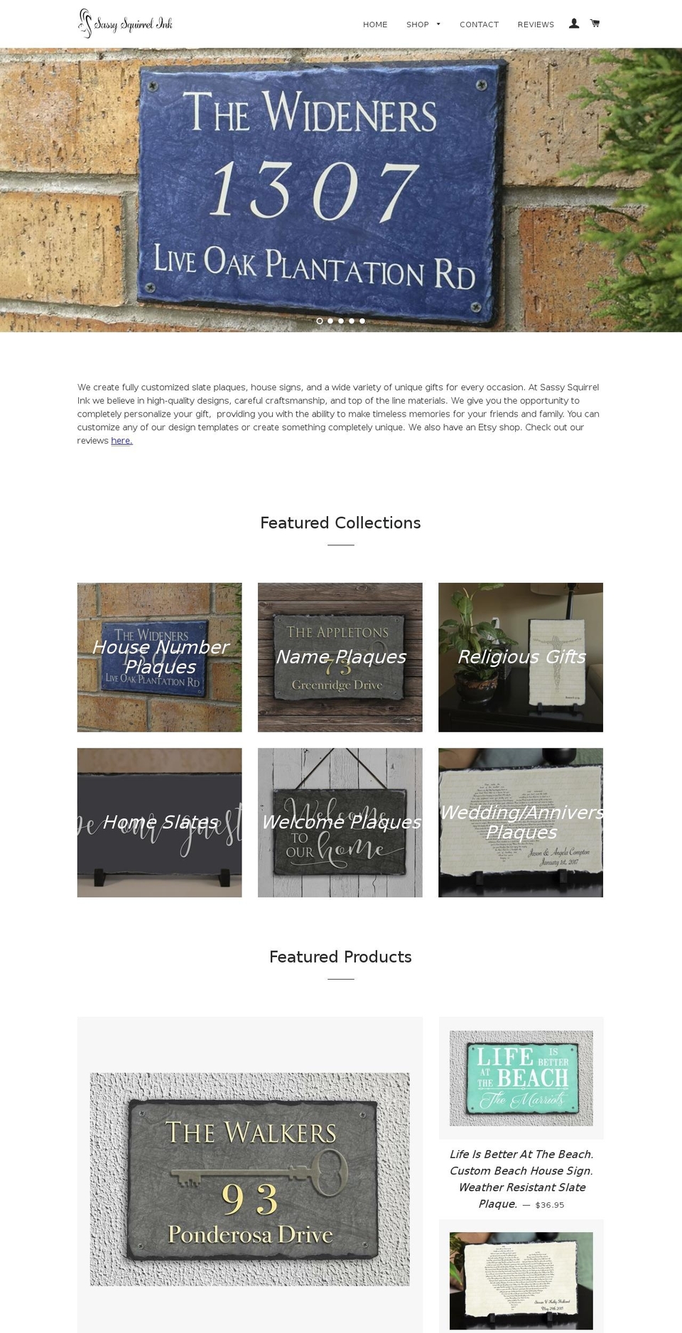 sassysquirrelink.com shopify website screenshot