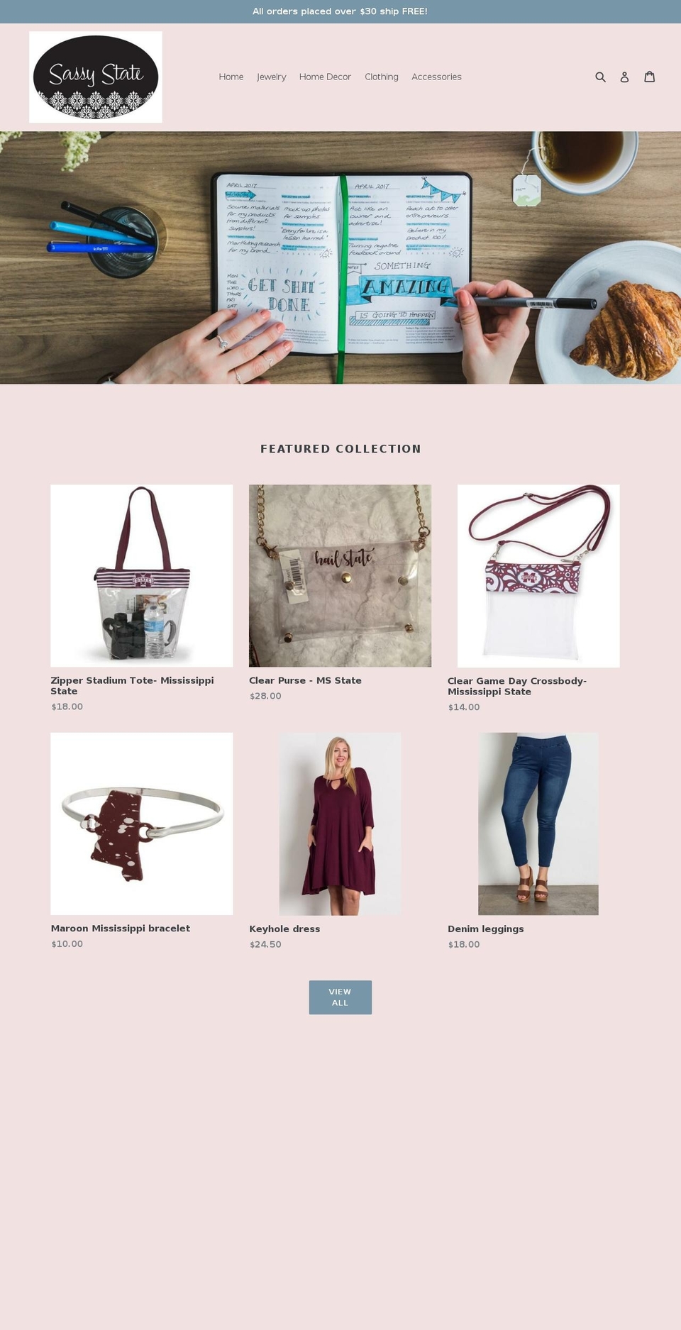 sassystate.com shopify website screenshot