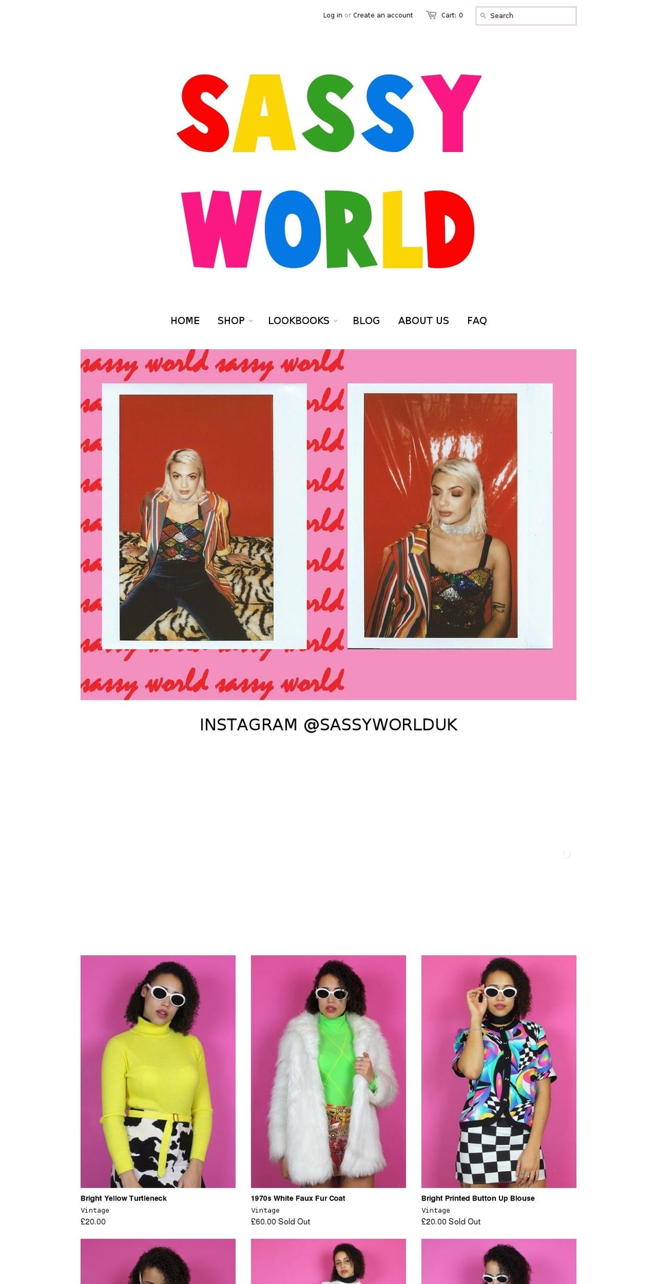 sassyworld.co.uk shopify website screenshot