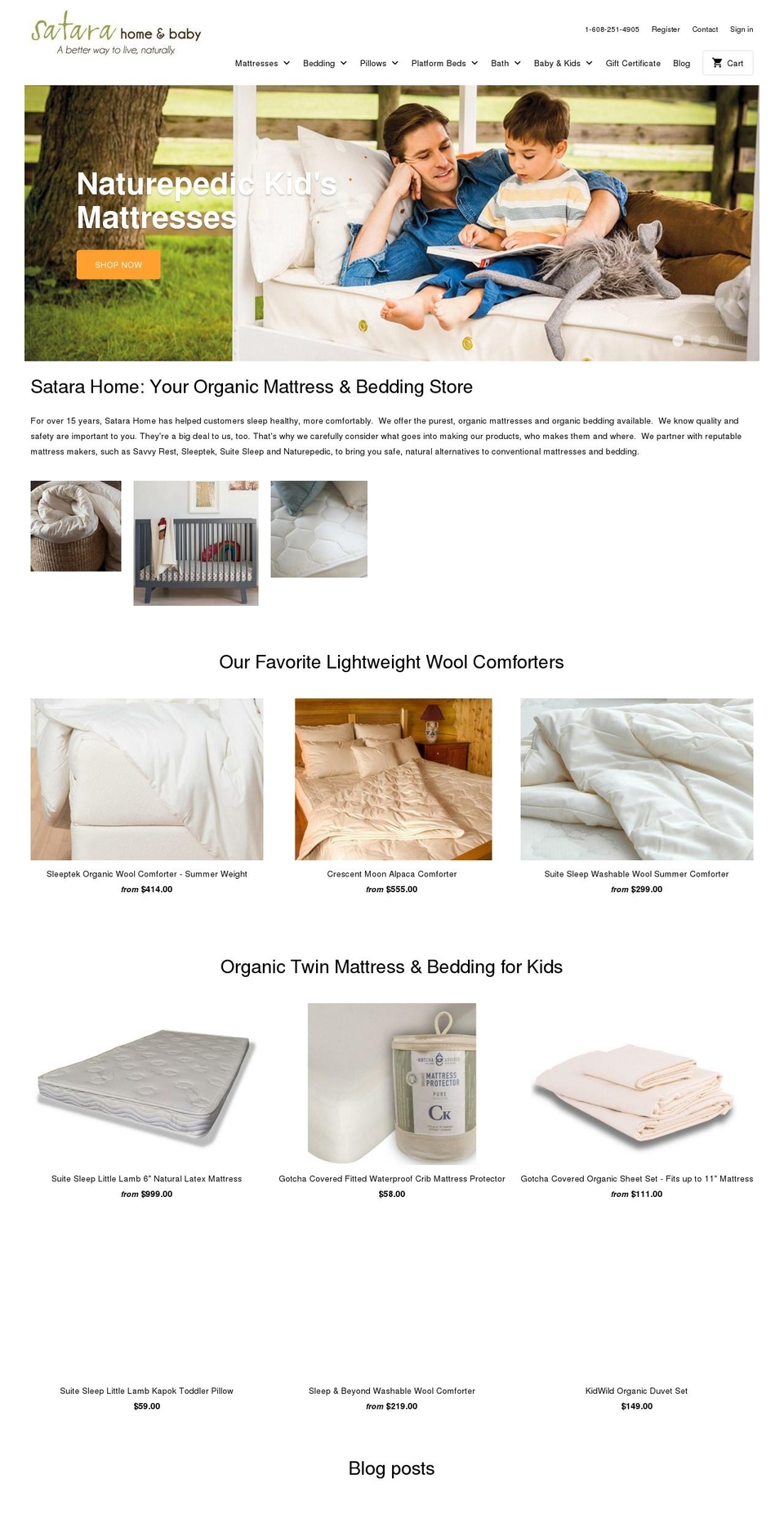 satara-inc.com shopify website screenshot