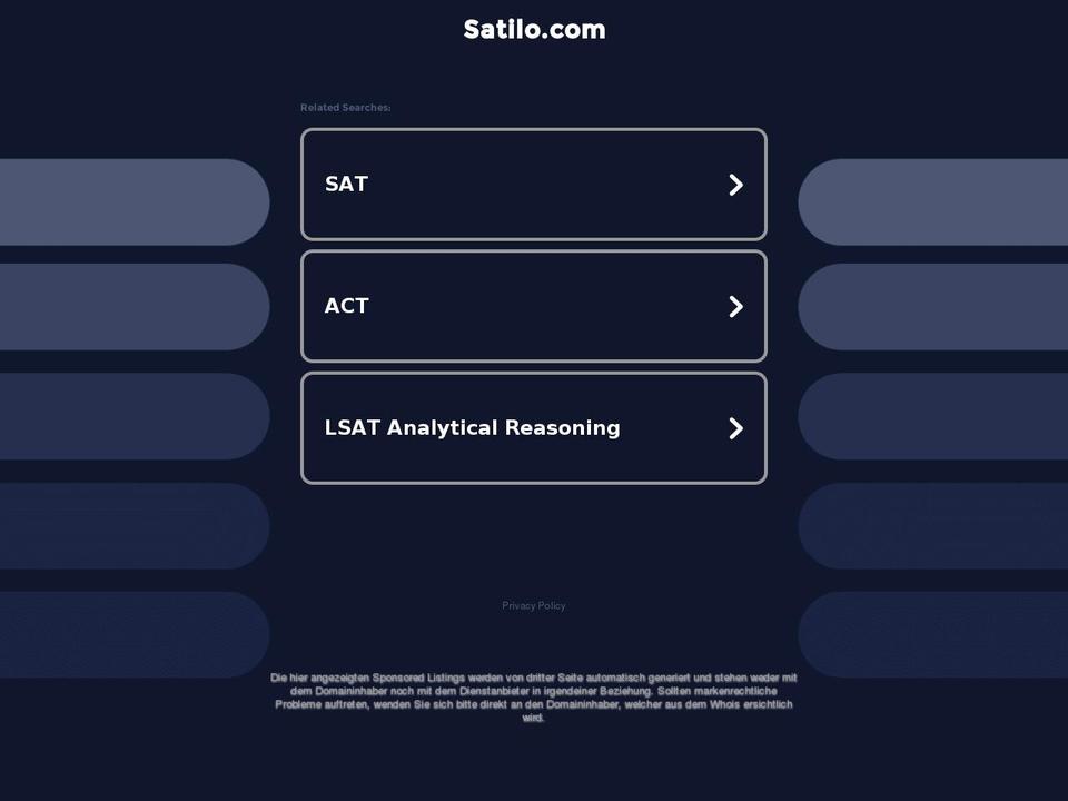 satilo.com — Shopify storefront screenshot