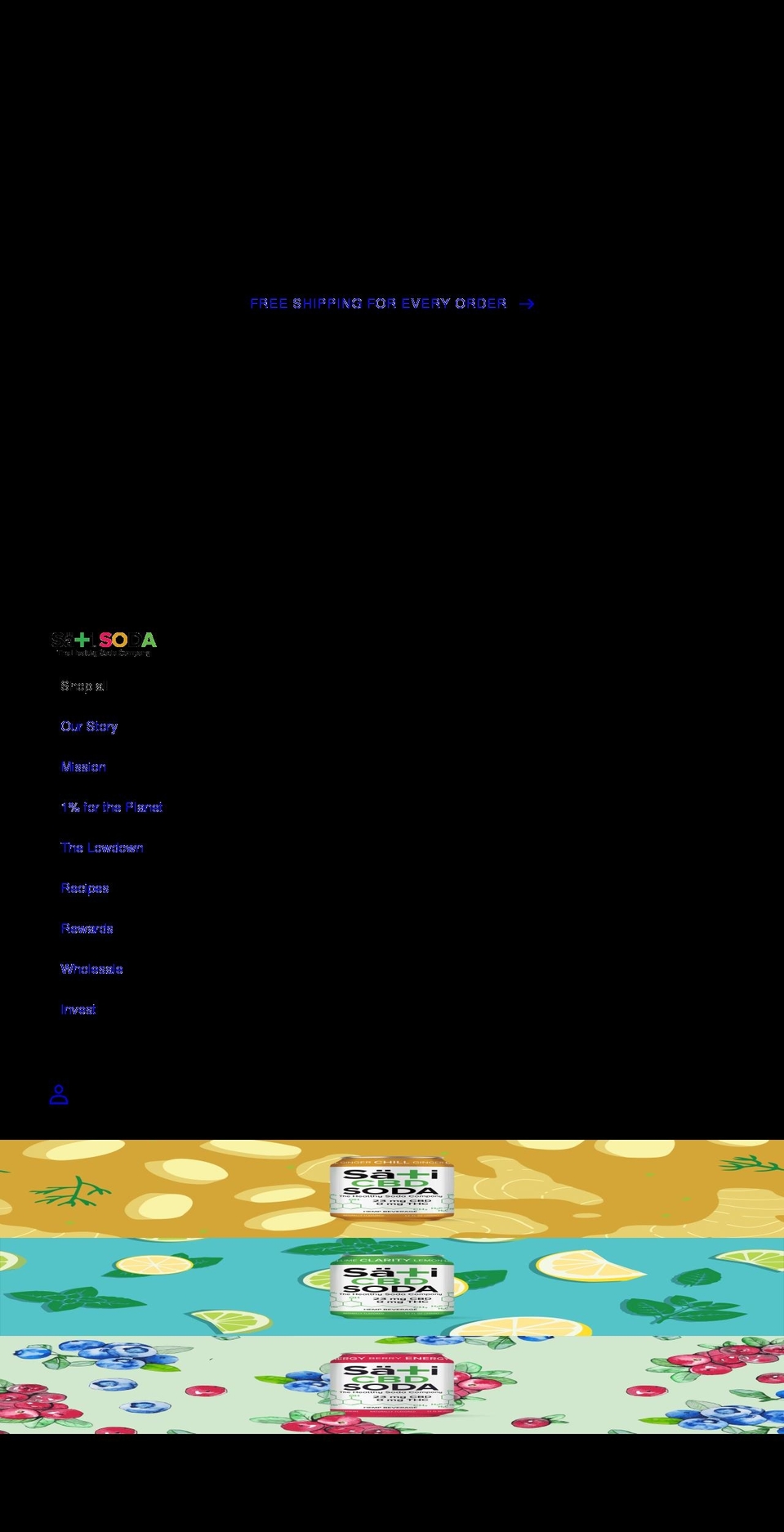 satisoda.com shopify website screenshot