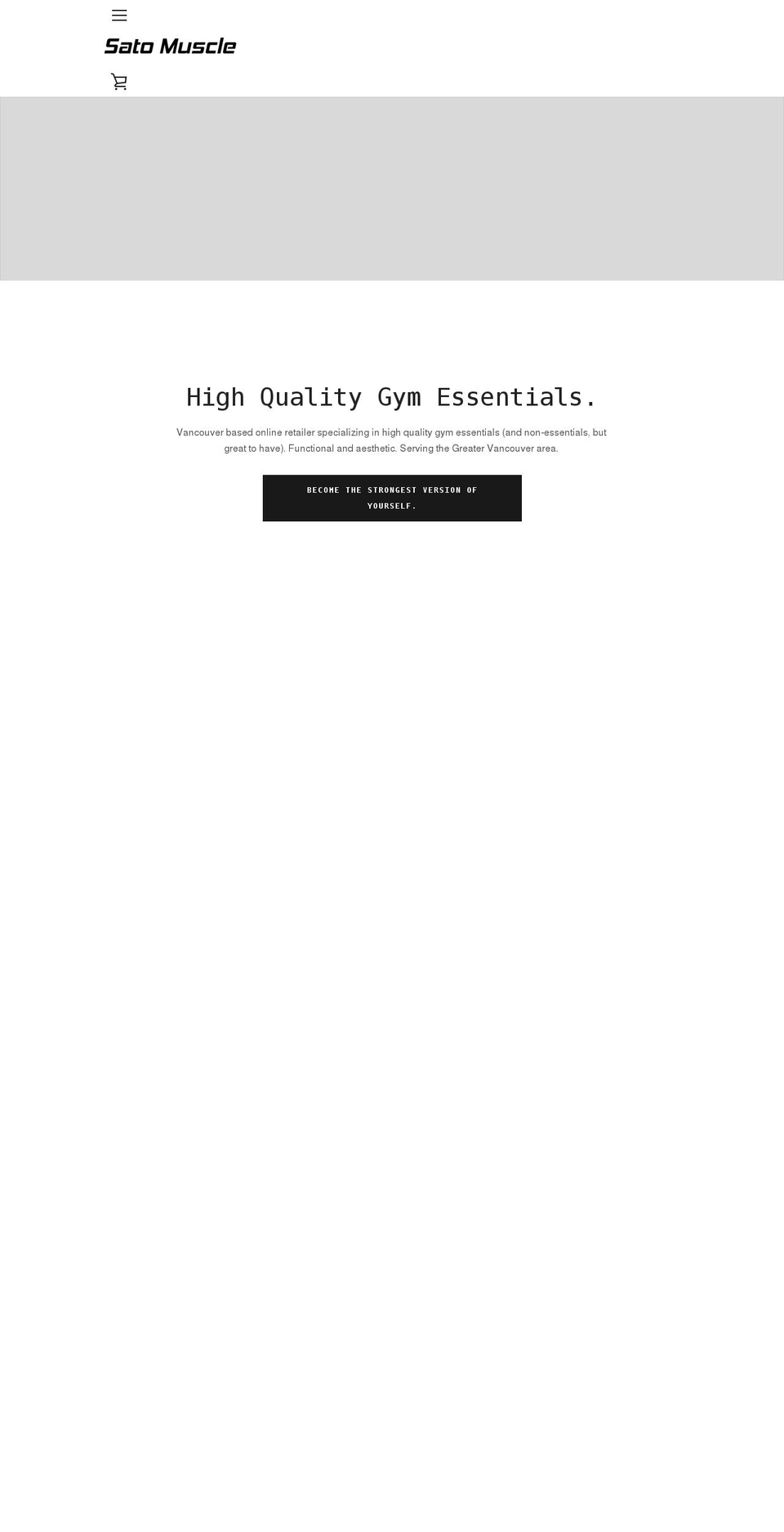 satomuscle.com shopify website screenshot