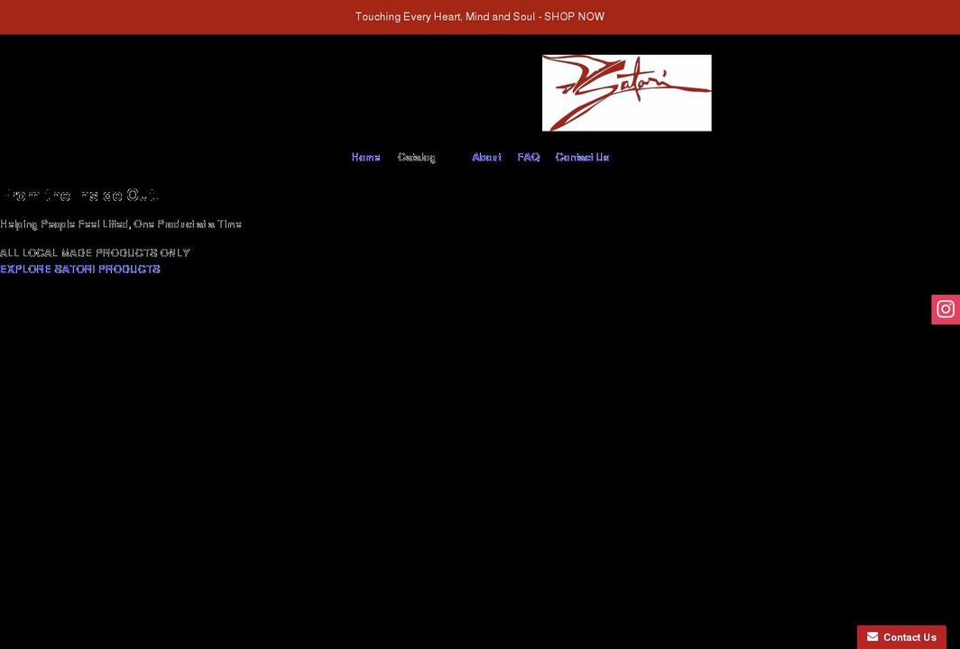 satoristore.ca shopify website screenshot