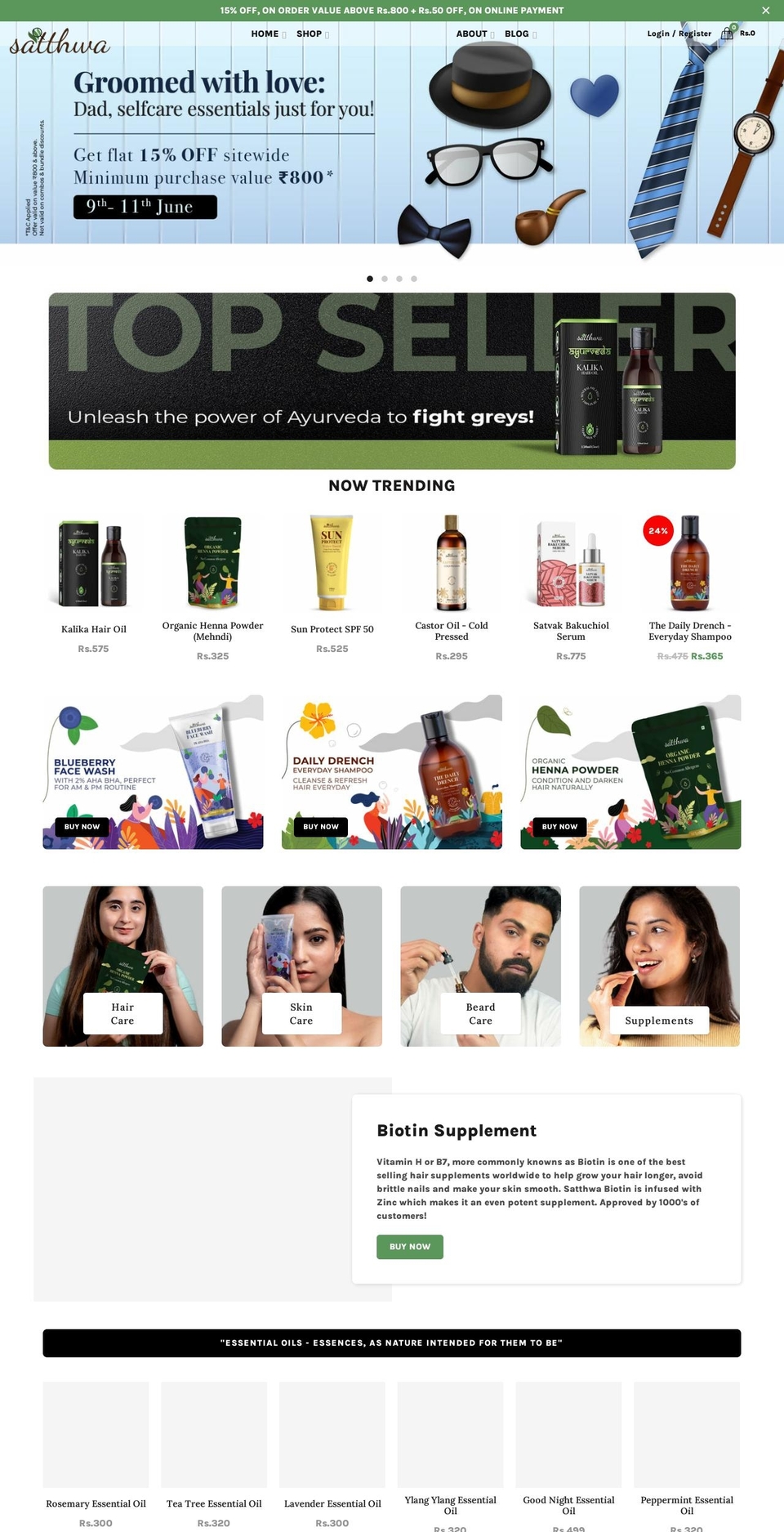 satthwa.com shopify website screenshot