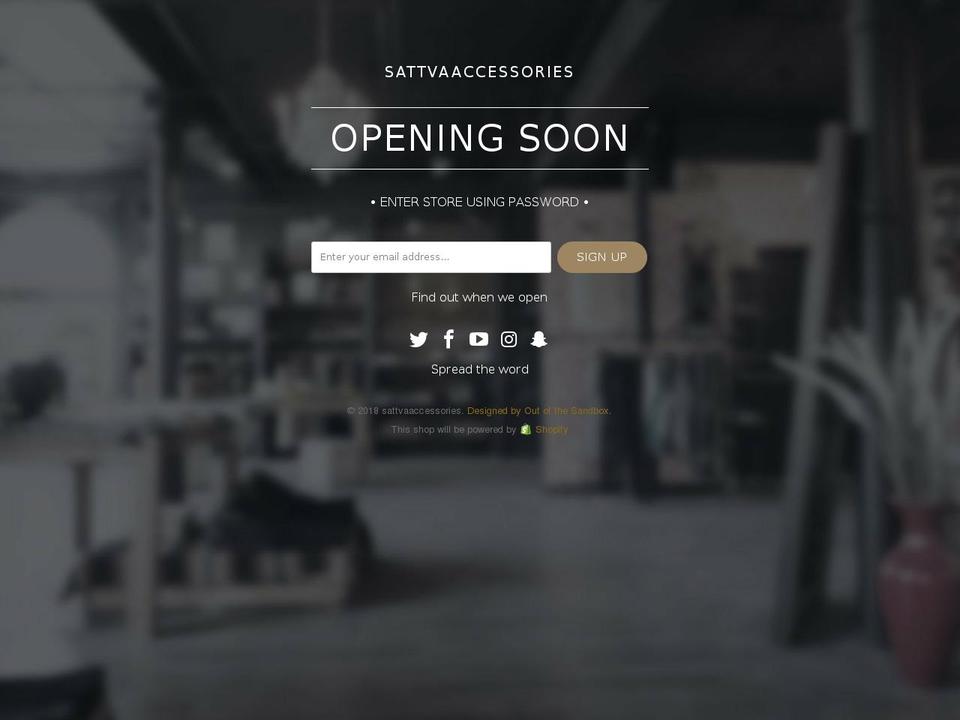 sattvaaccessories.com — Shopify storefront screenshot