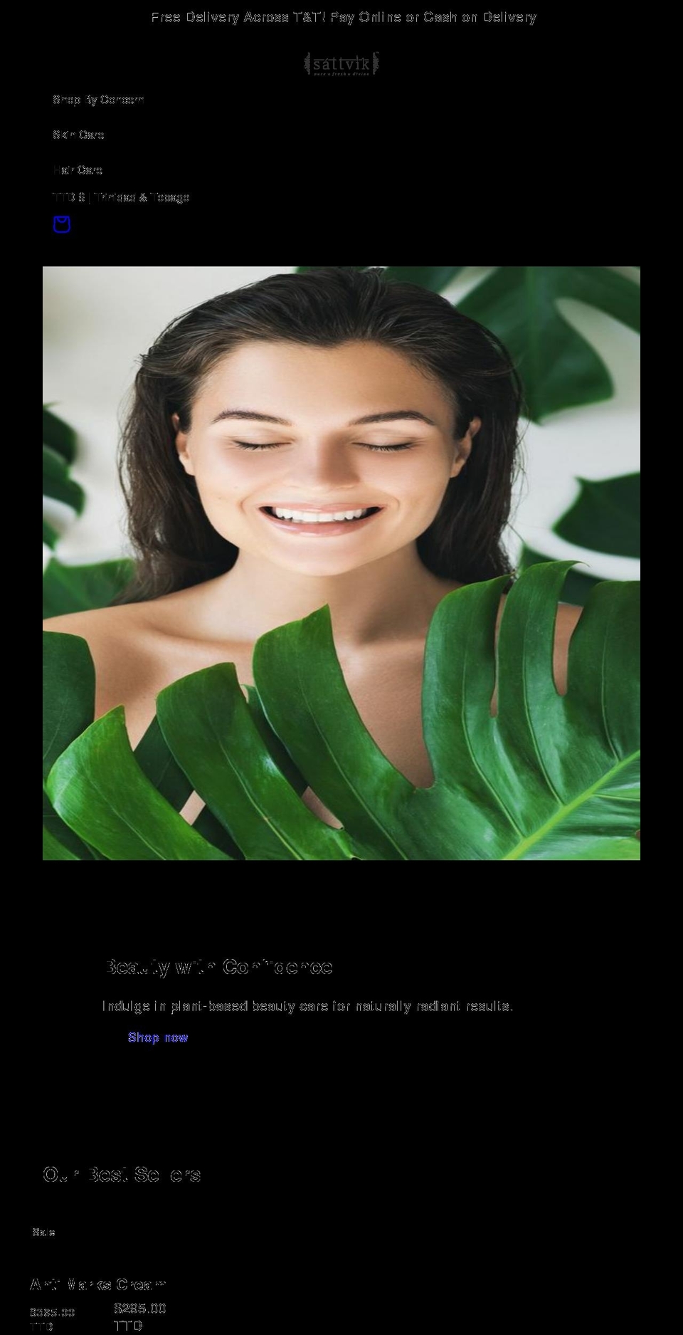 sattviktt.com shopify website screenshot