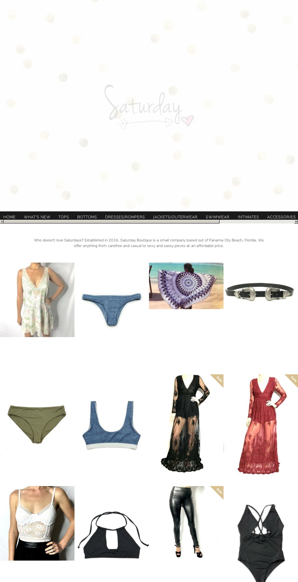 saturdayboutique.com shopify website screenshot