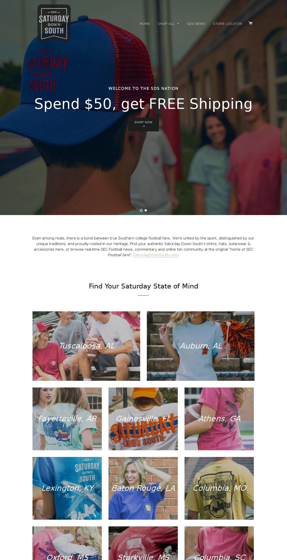 saturdayclothes.com shopify website screenshot