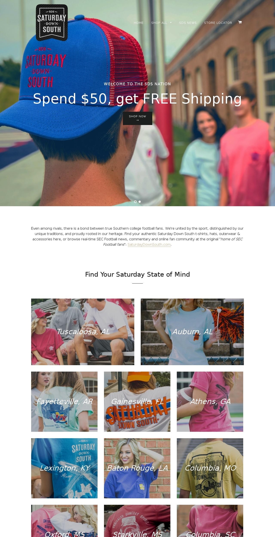 saturdayshirt.com shopify website screenshot