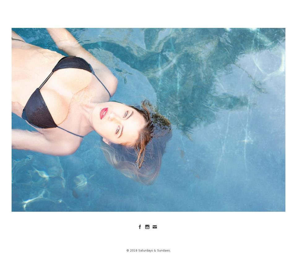saturdayssundaes.com shopify website screenshot