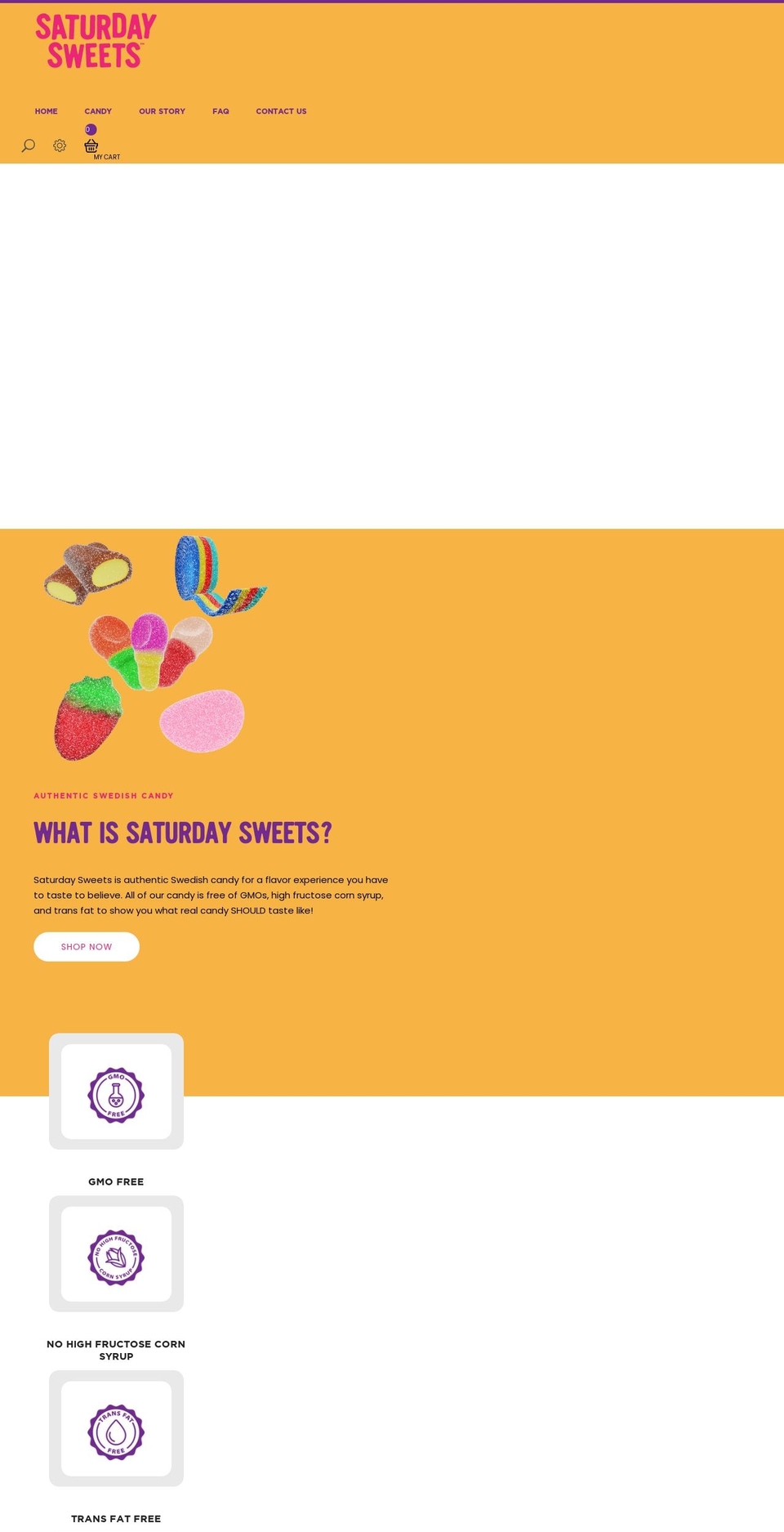saturdaysweetscandy.com shopify website screenshot